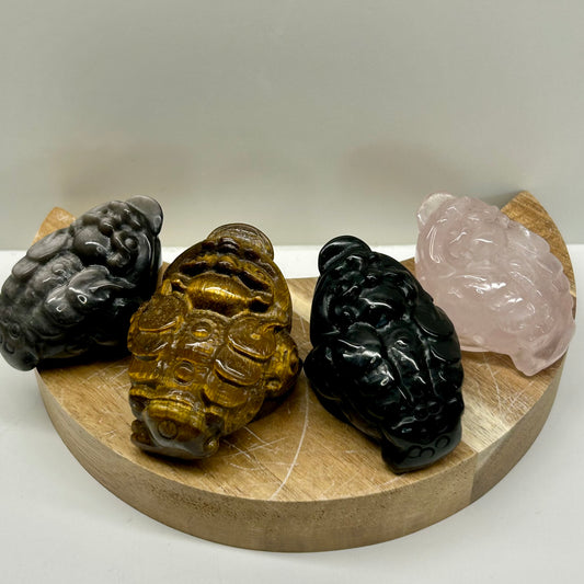 Money Frog Carvings