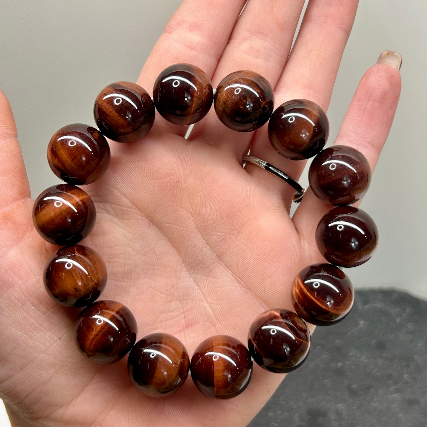 Red Tigers Eye 16mm Bracelets