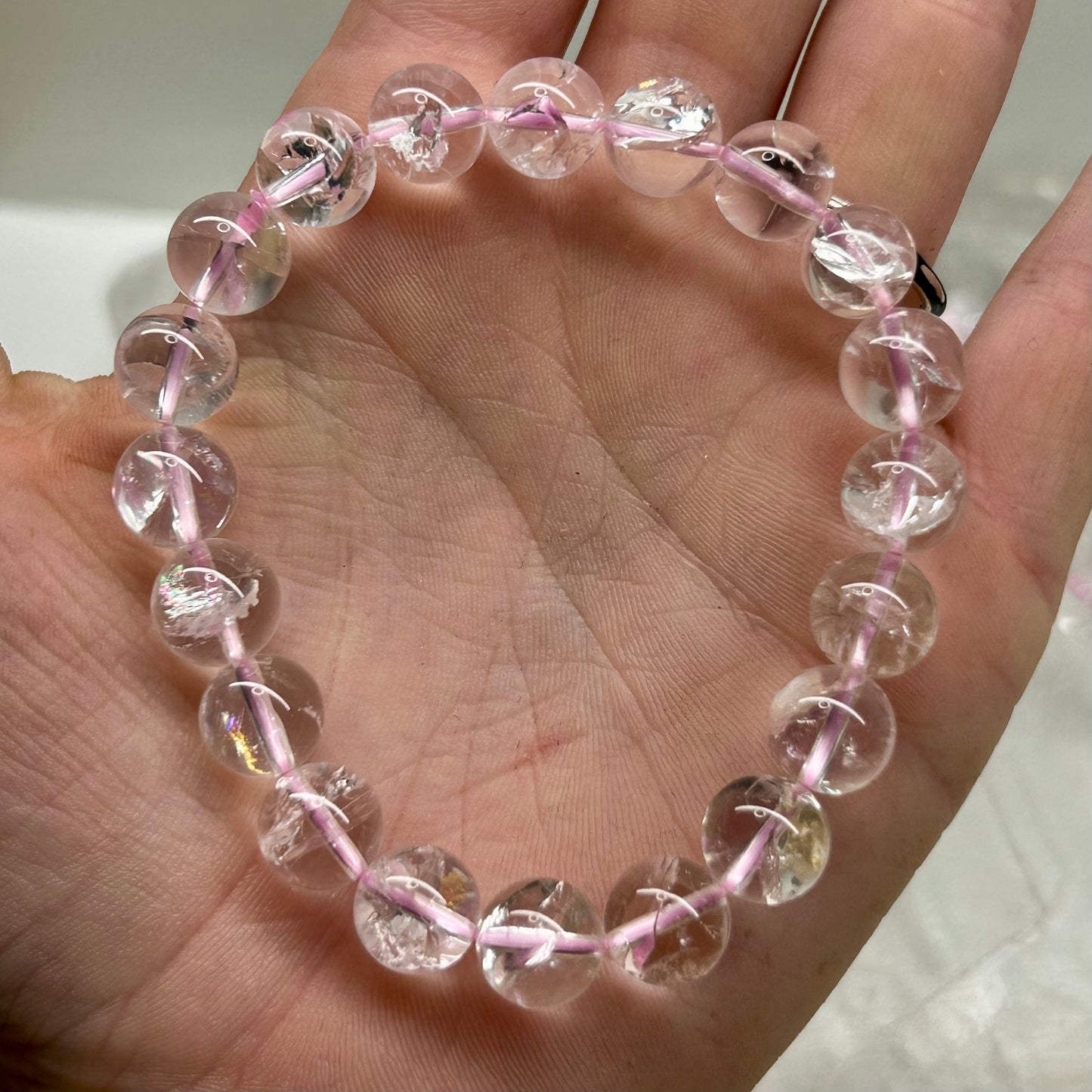 Pink Fire Quartz 8mm Bracelets