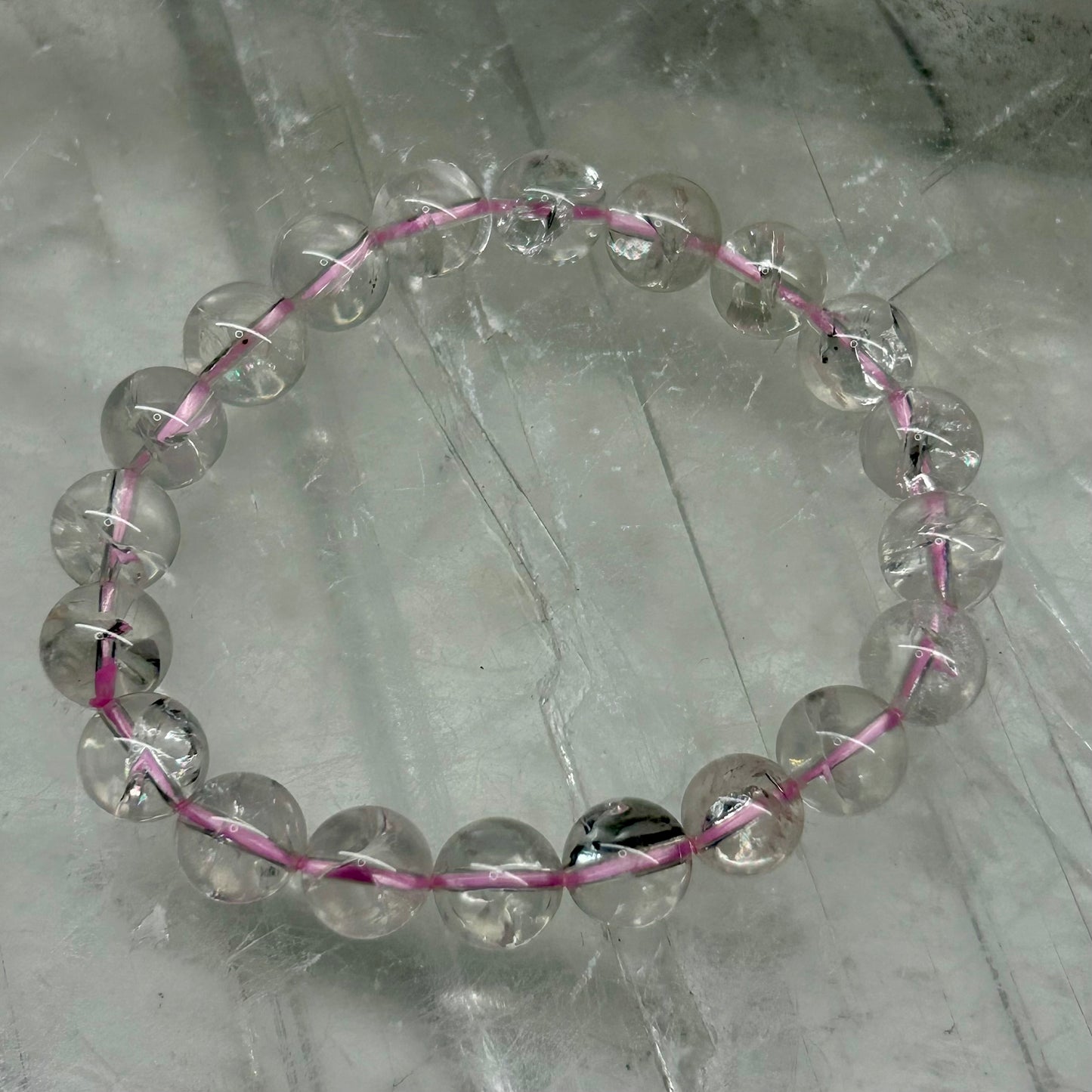 Pink Fire Quartz 8mm Bracelets