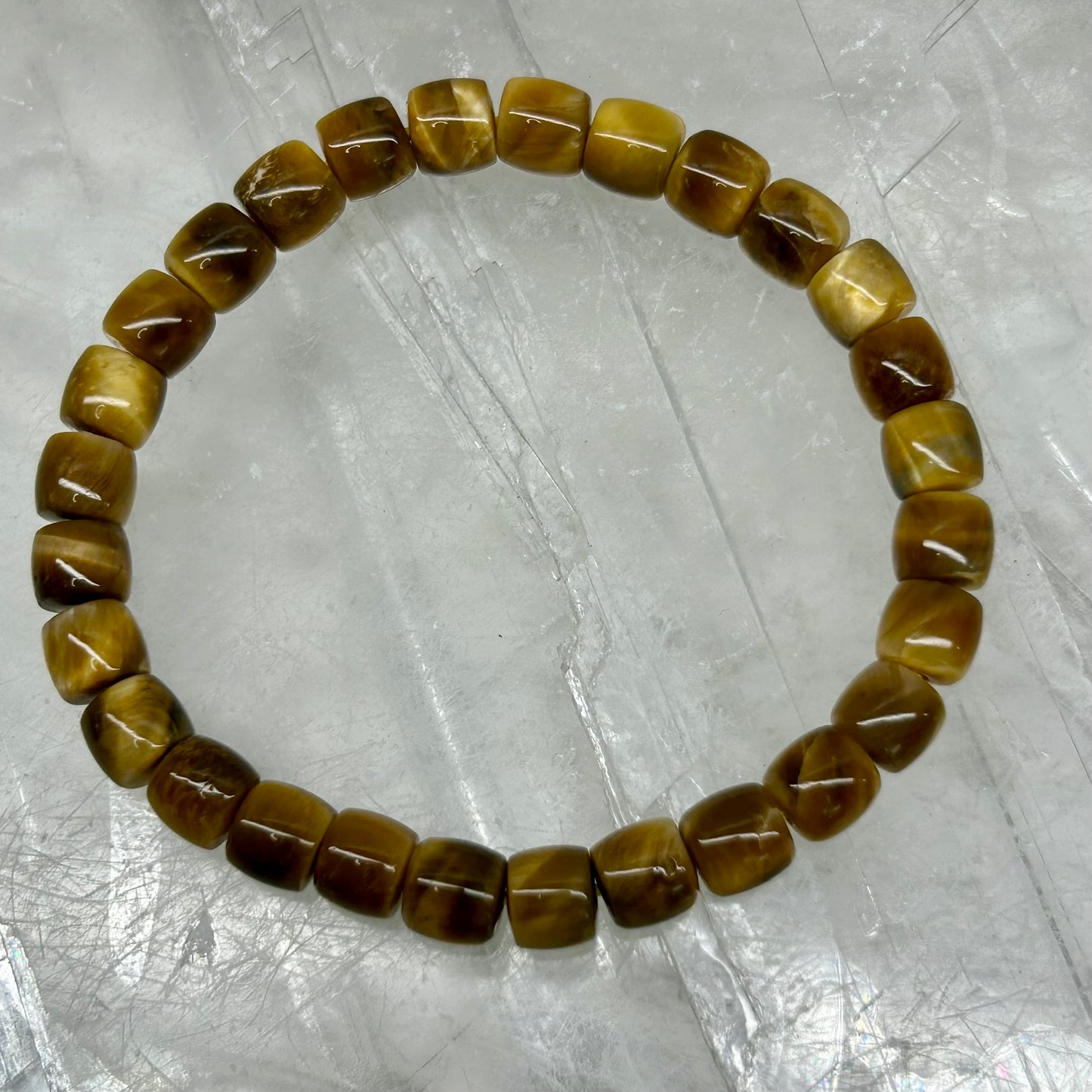 Golden Tigers Eye Cubed Bracelet
