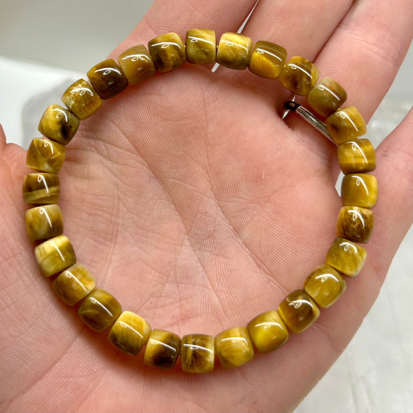 Golden Tigers Eye Cubed Bracelet