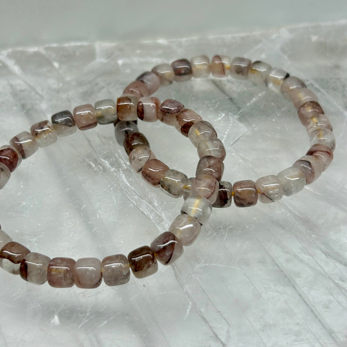 Fire Quartz Cubed Bracelets