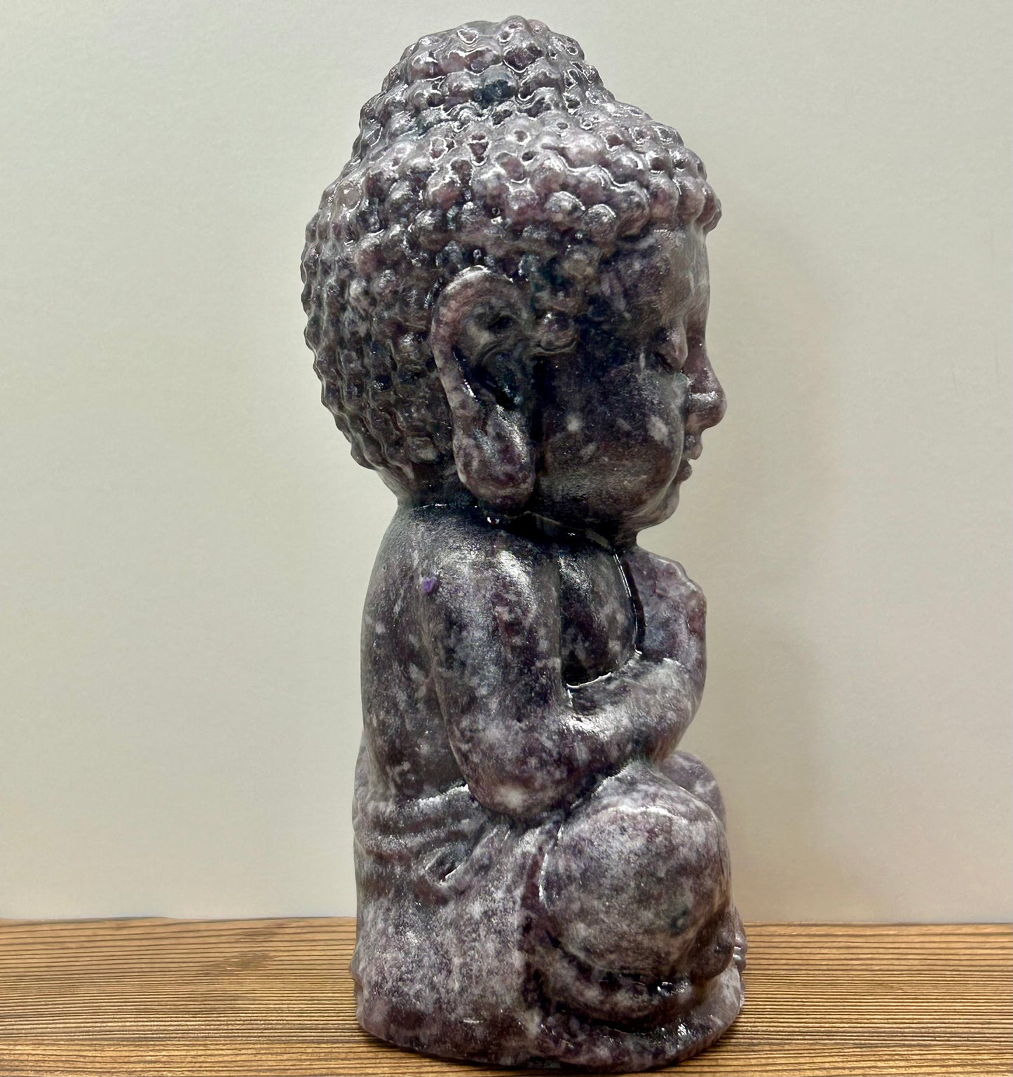 Lepidolite Buddha (12cm Tall)