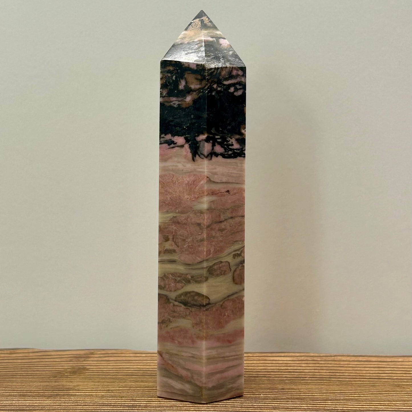 Rhodonite Towers (9.5-8.8cm Tall)