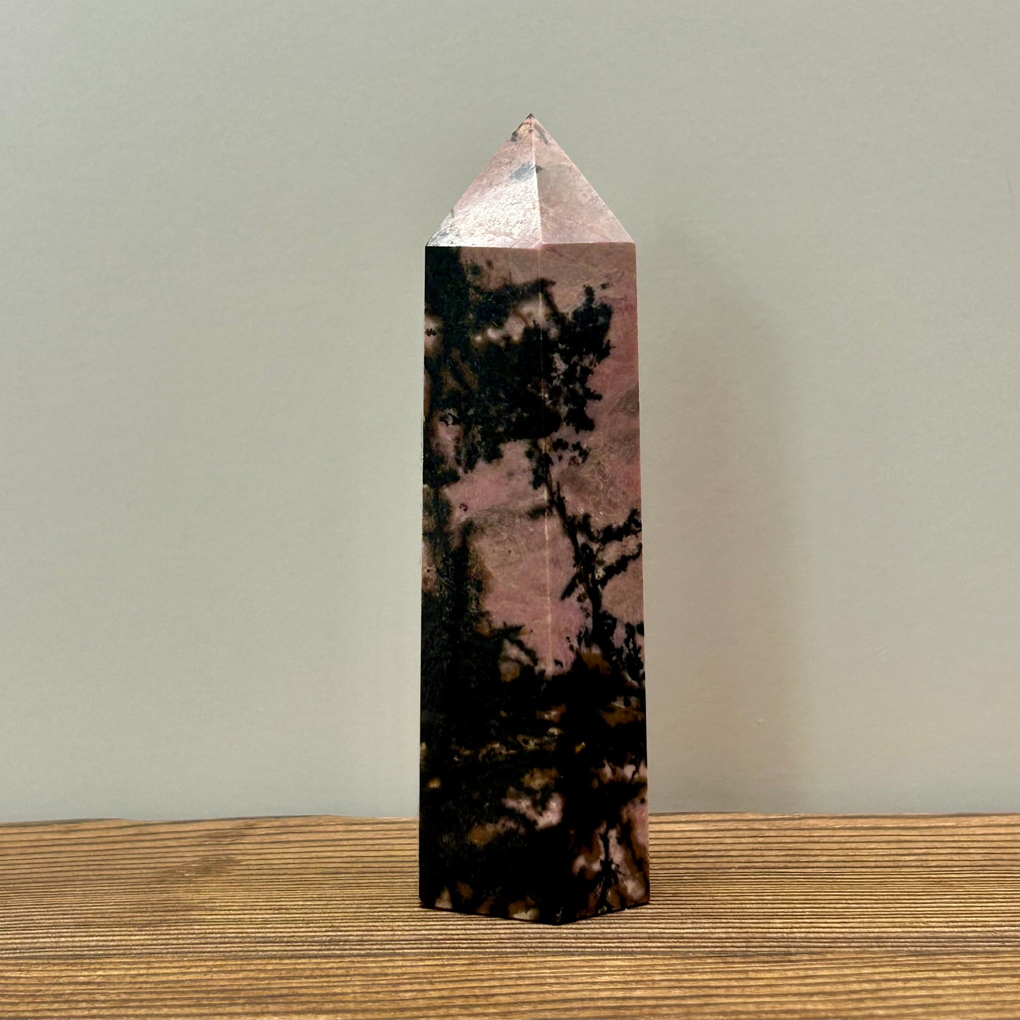 Rhodonite Towers (9.5-8.8cm Tall)