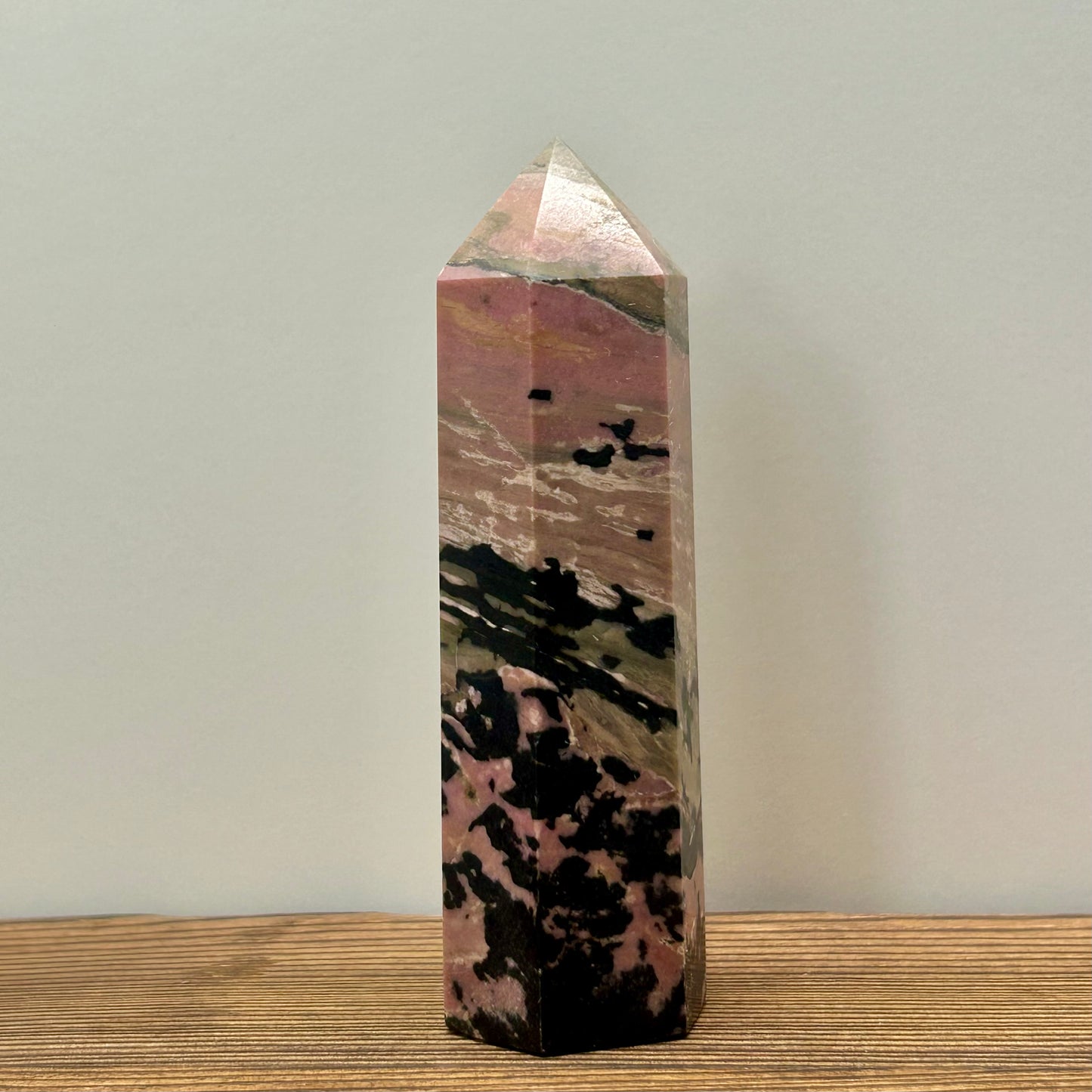 Rhodonite Towers (9.5-8.8cm Tall)