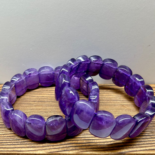 Amethyst Bangle Bracelets