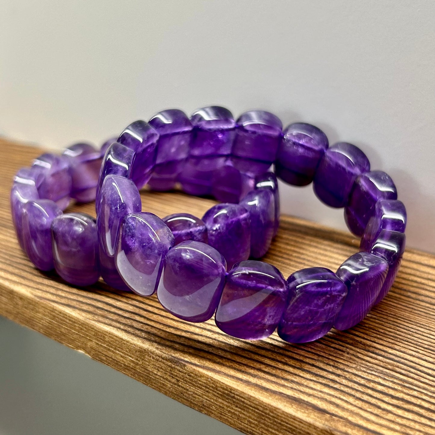 Amethyst Bangle Bracelets