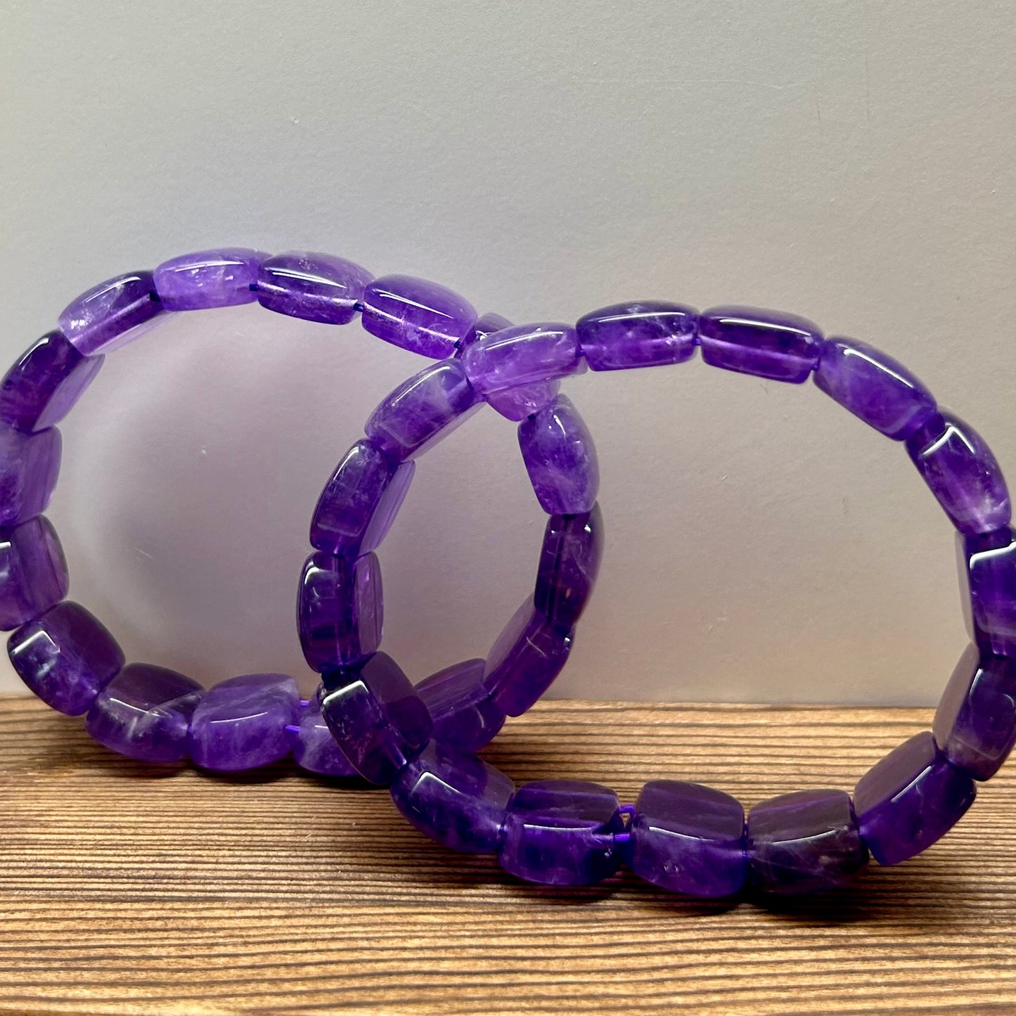 Amethyst Bangle Bracelets