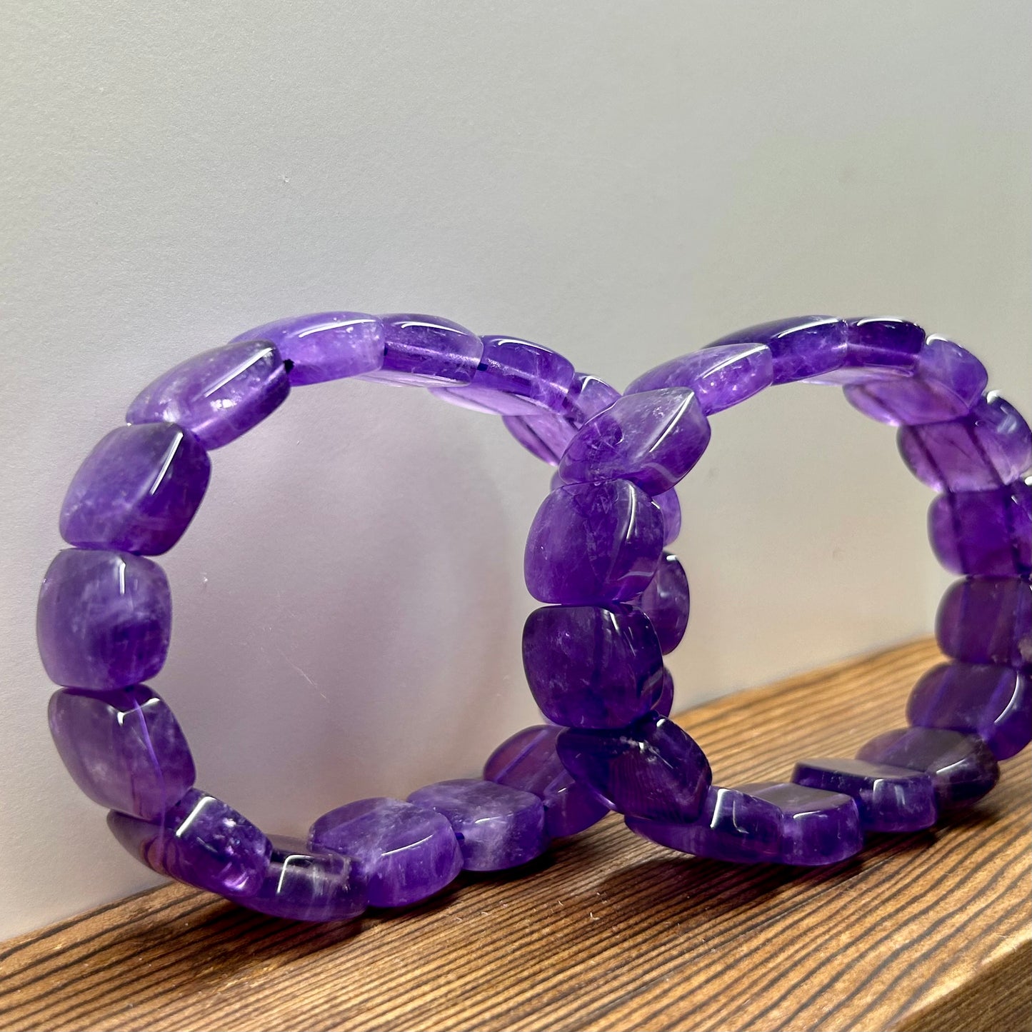 Amethyst Bangle Bracelets