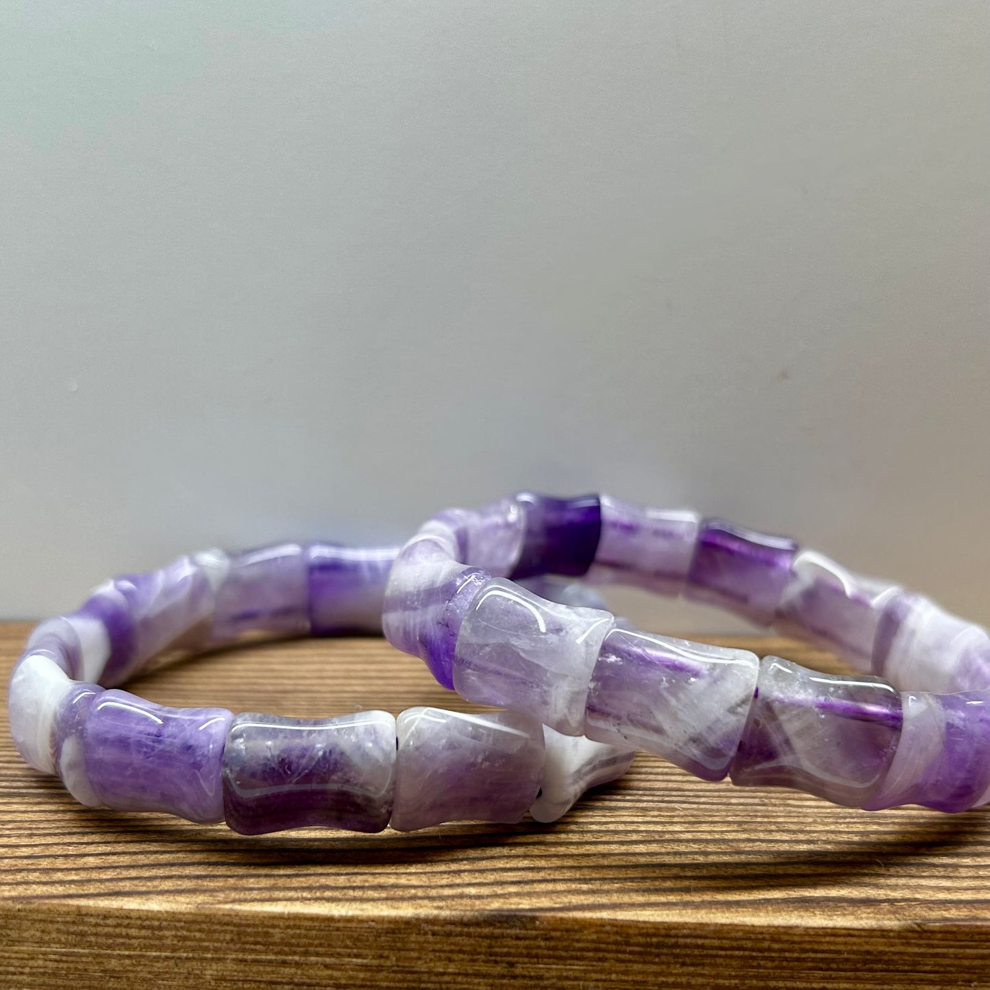 Dream Amethyst Bamboo Bracelets