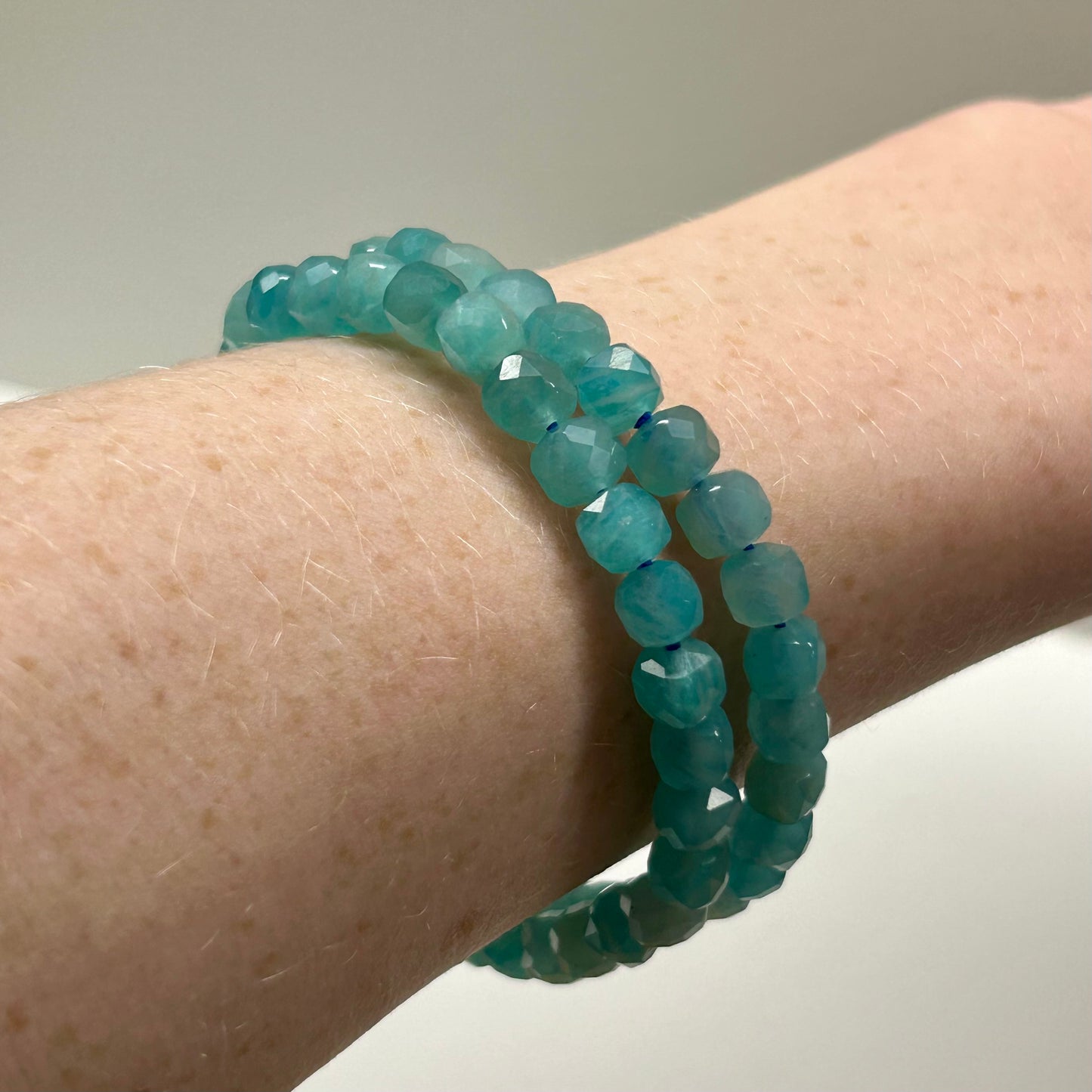 Amazonite Faceted Bracelets