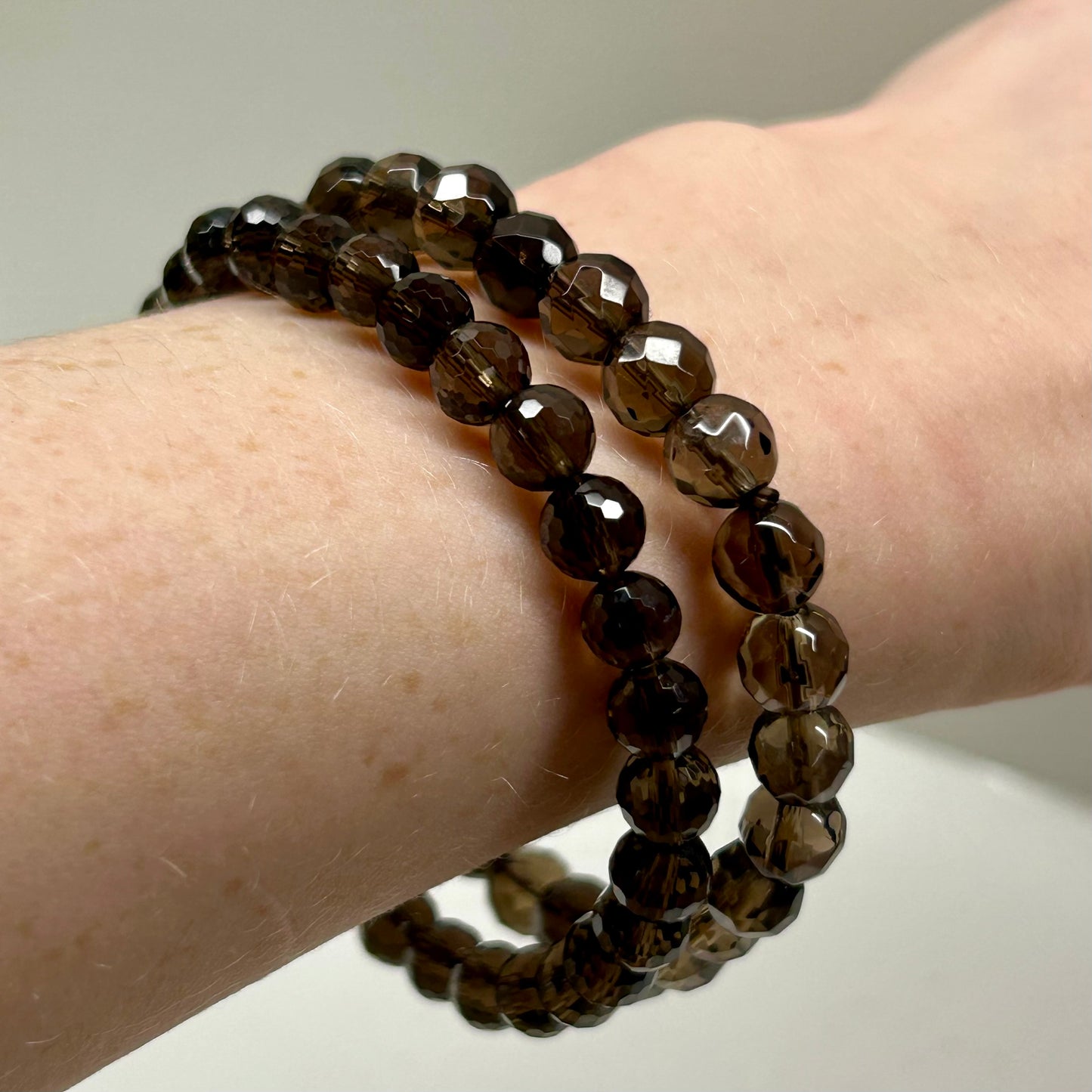 Smokey Quartz Faceted Bracelets
