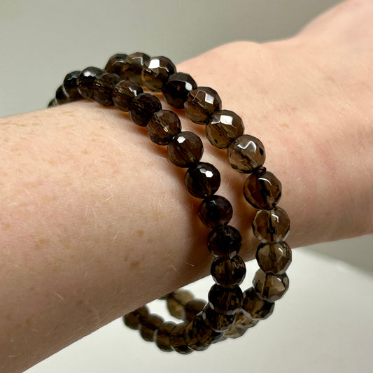Smokey Quartz Faceted Bracelets