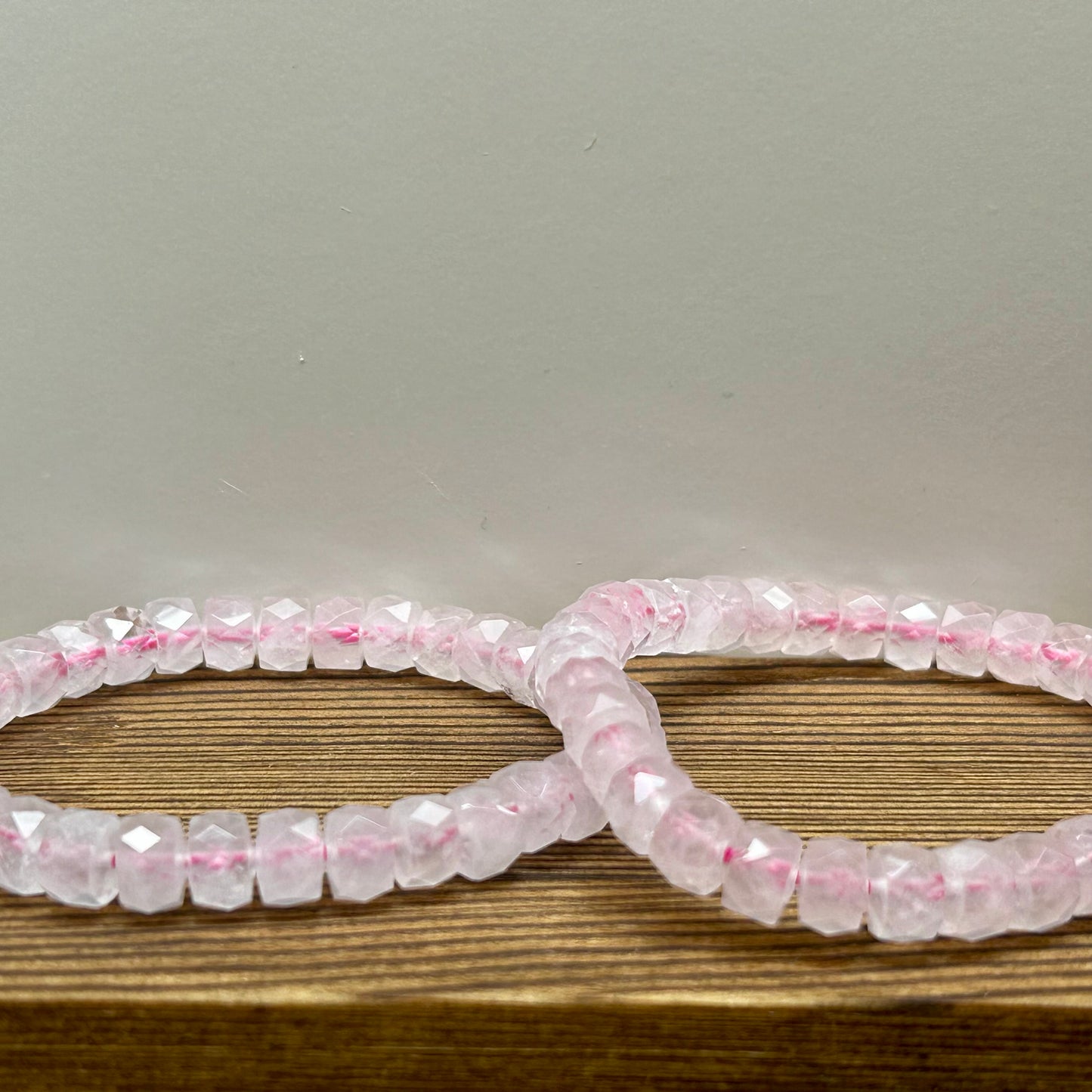 Rose Quartz Faceted Bracelets
