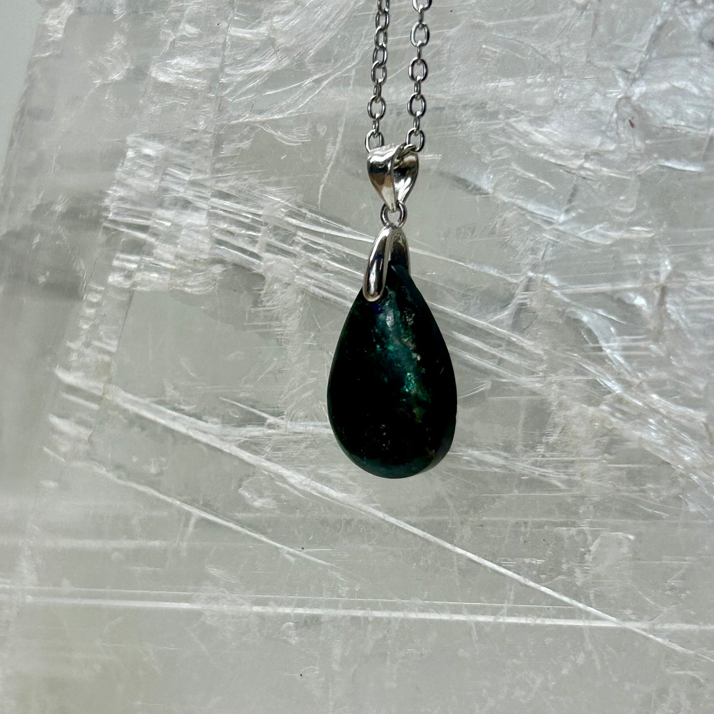 Green Lepidolite 925 Pendant