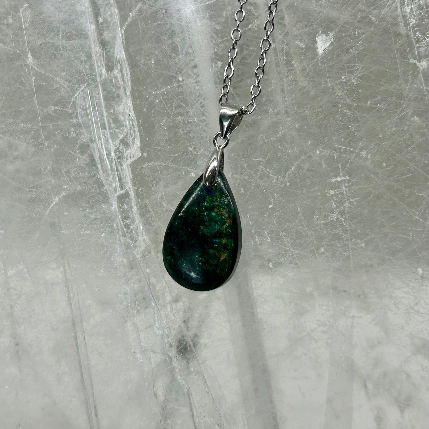 Green Lepidolite 925 Pendant