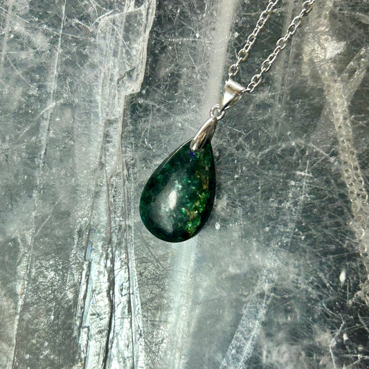 Green Lepidolite 925 Pendant
