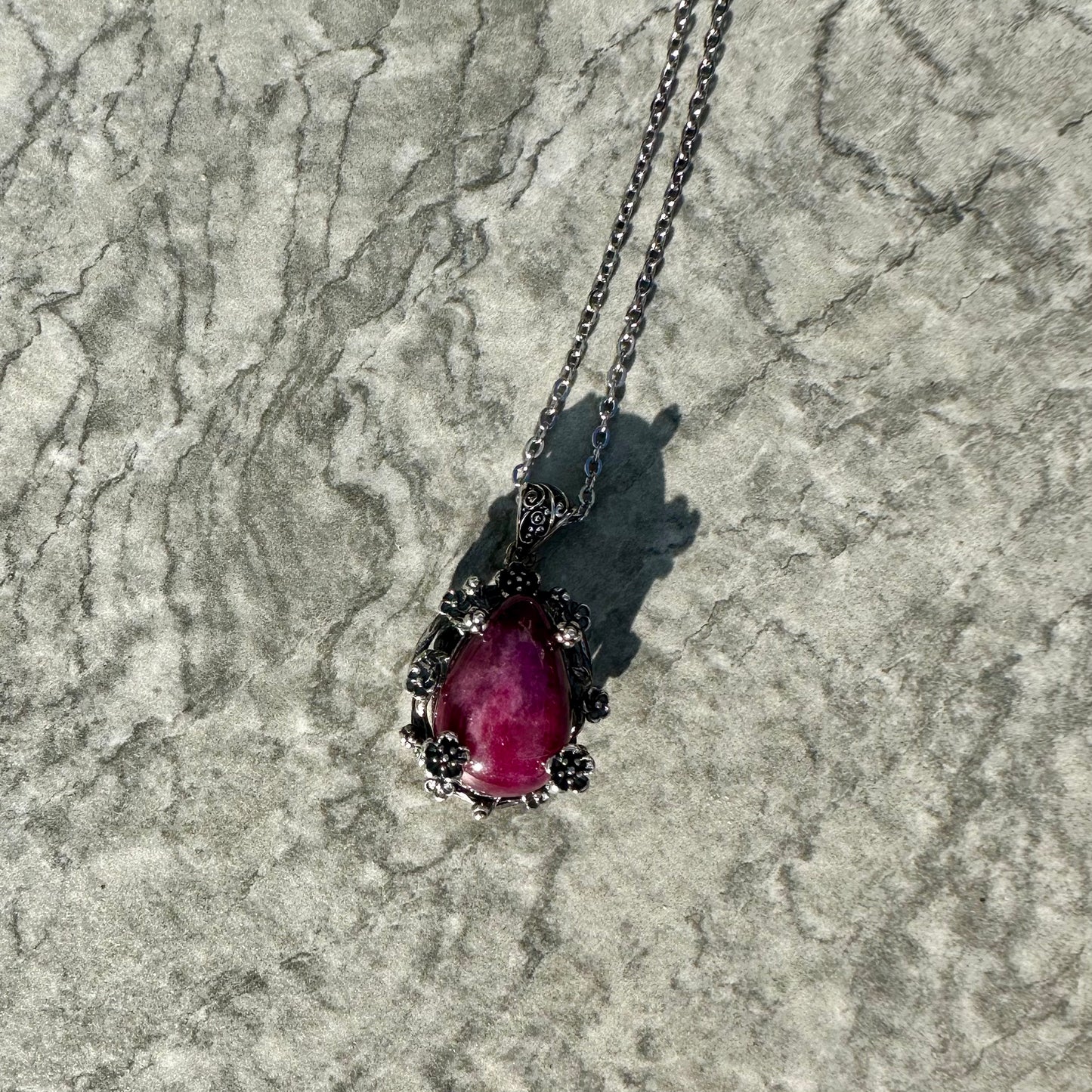 925 Ruby pendant