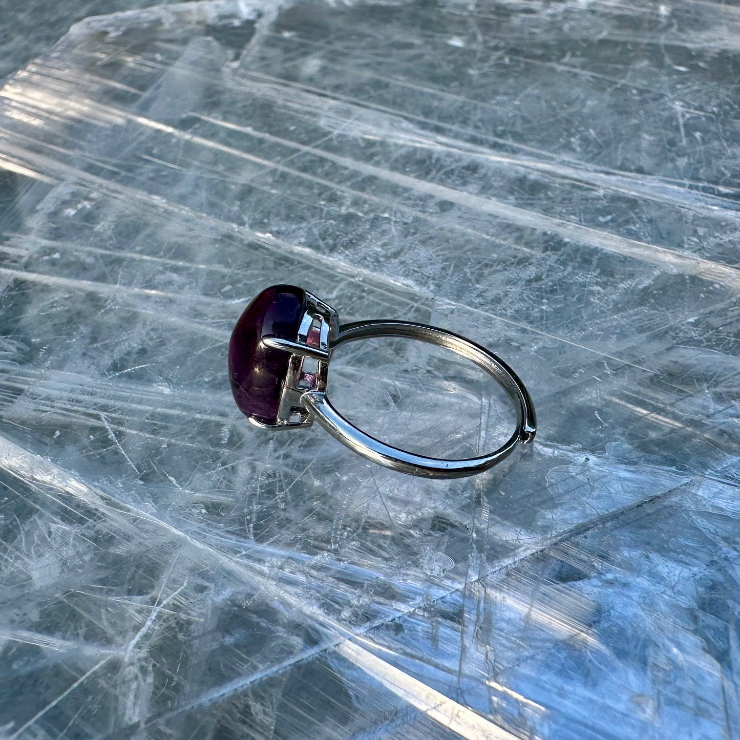 Adjustable Fluorite 925 Rings Style 2