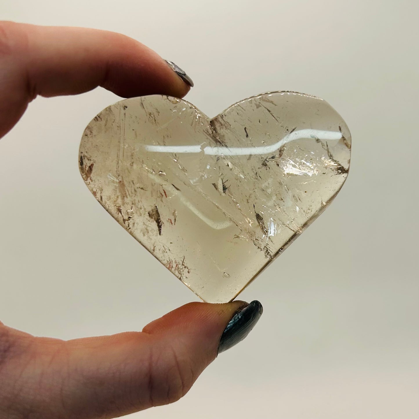 Smokey Quartz Crystal Heart