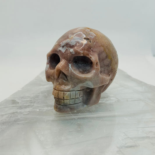Pink Amethyst Crystal Skull