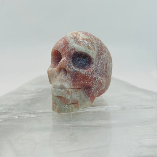 Pink Opal Crystal Skull - 7cm