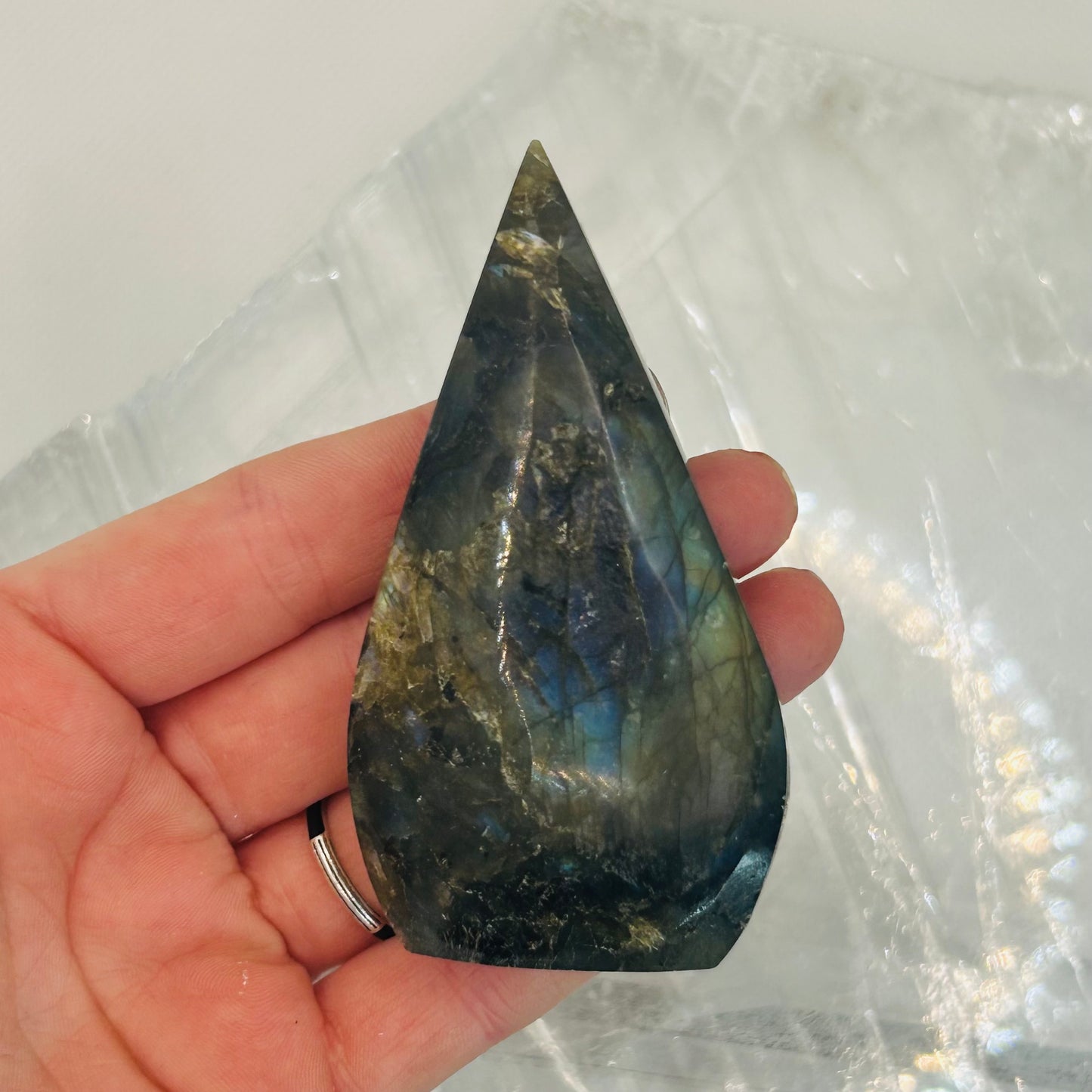 Labradorite Crystal Flame