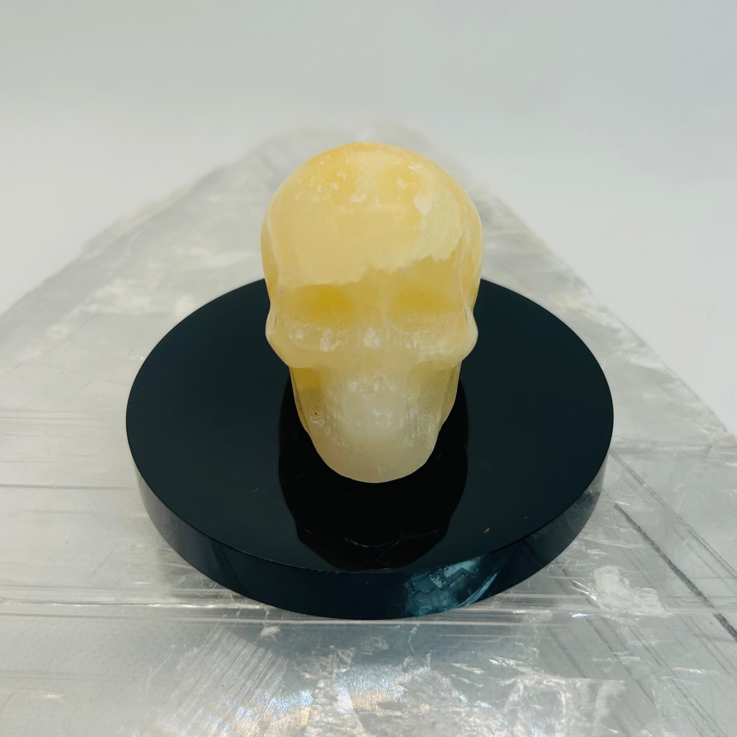 Orange Calcite Crystal Skull