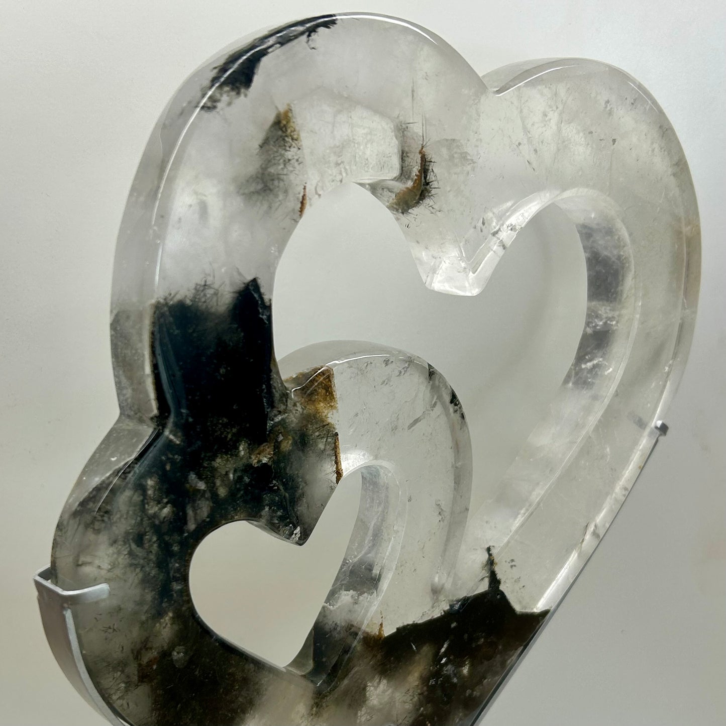 Garden Quartz & Ritual Hearts On Stand