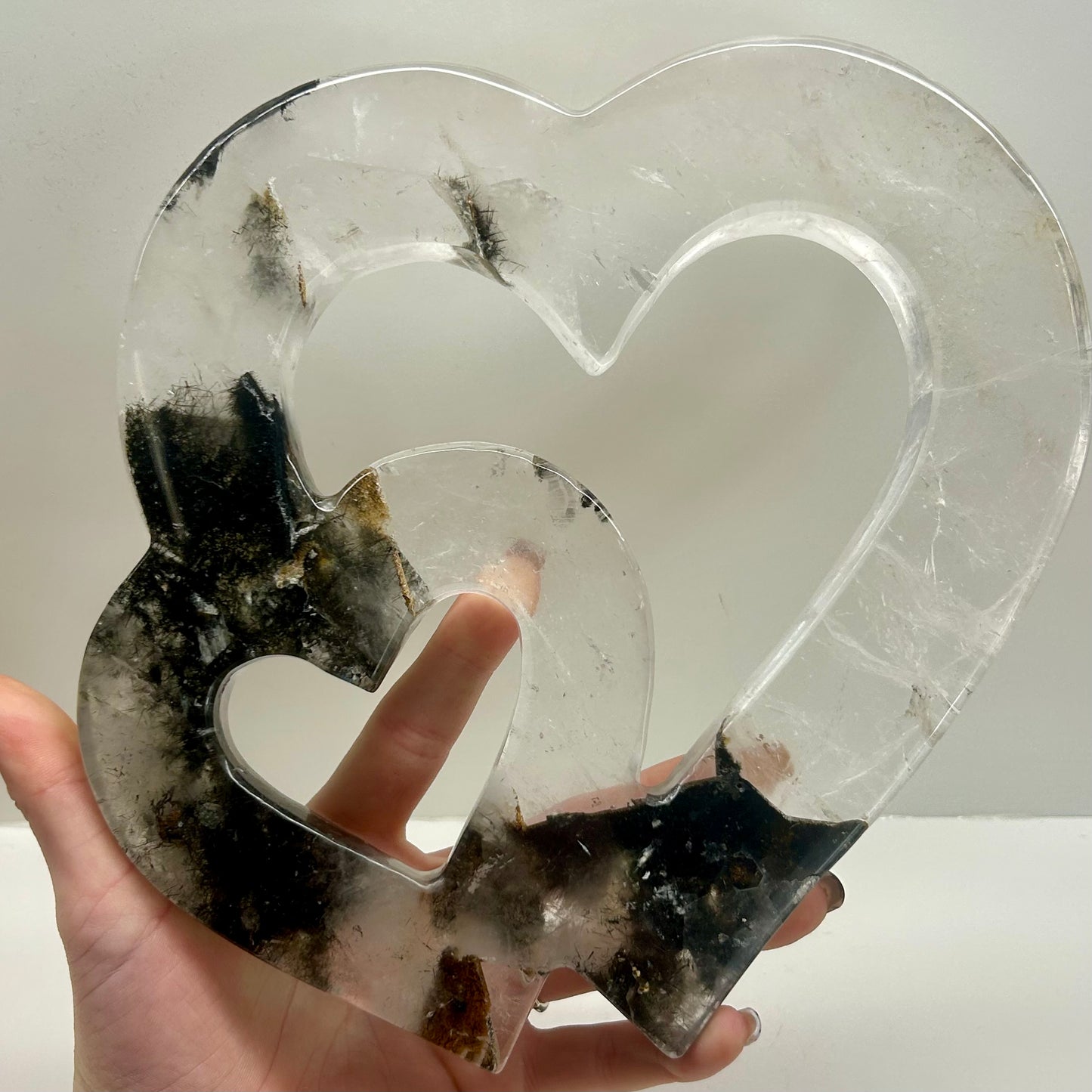 Garden Quartz & Ritual Hearts On Stand