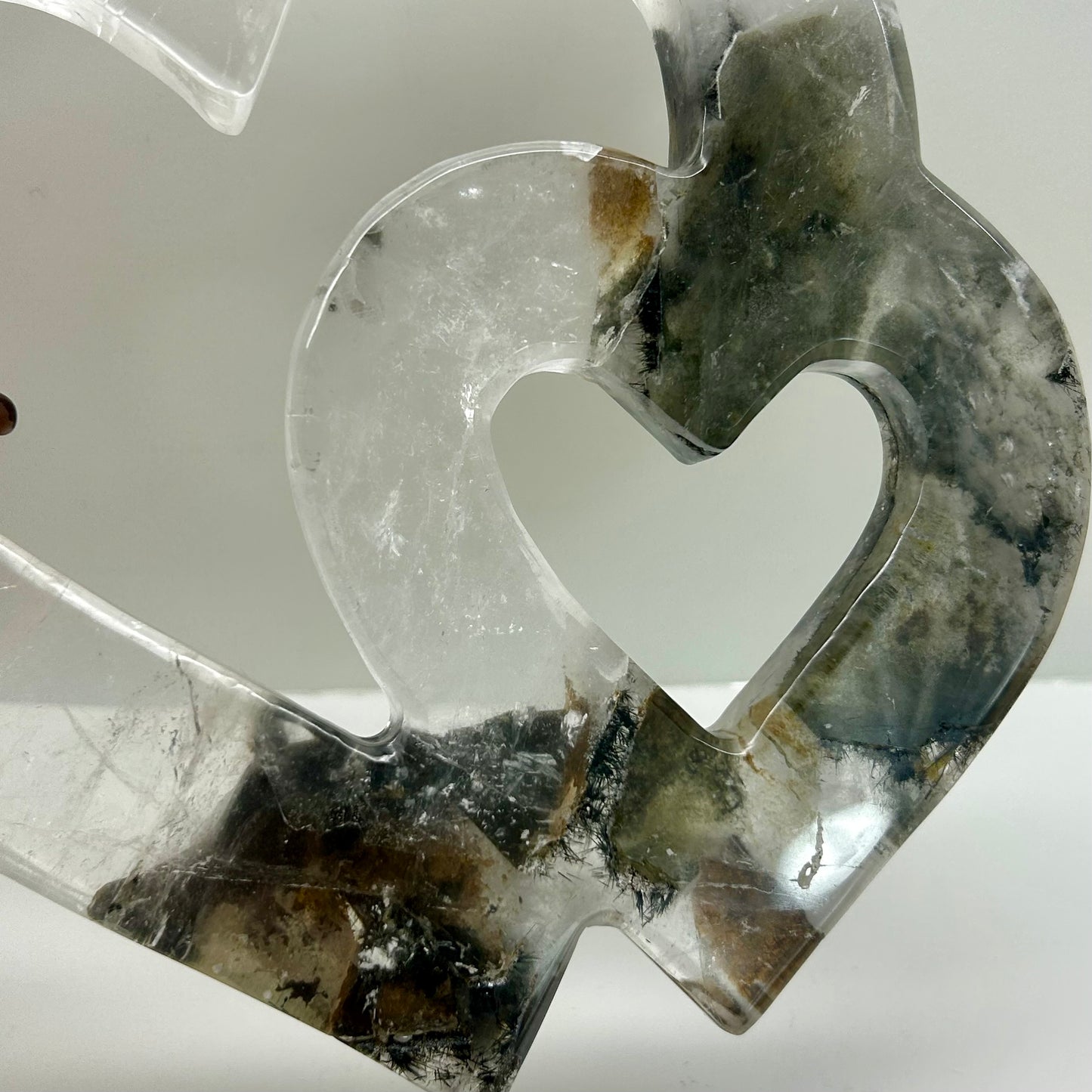 Garden Quartz & Ritual Hearts On Stand