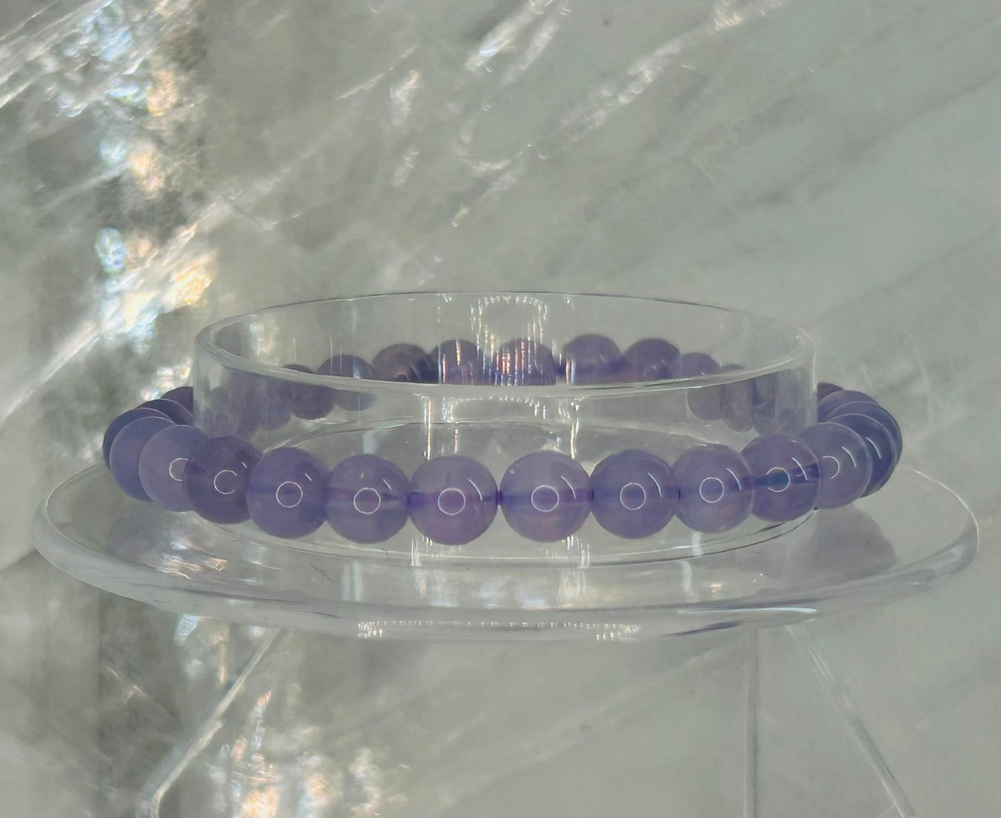 Lavender Moonstone 6mm Bracelet