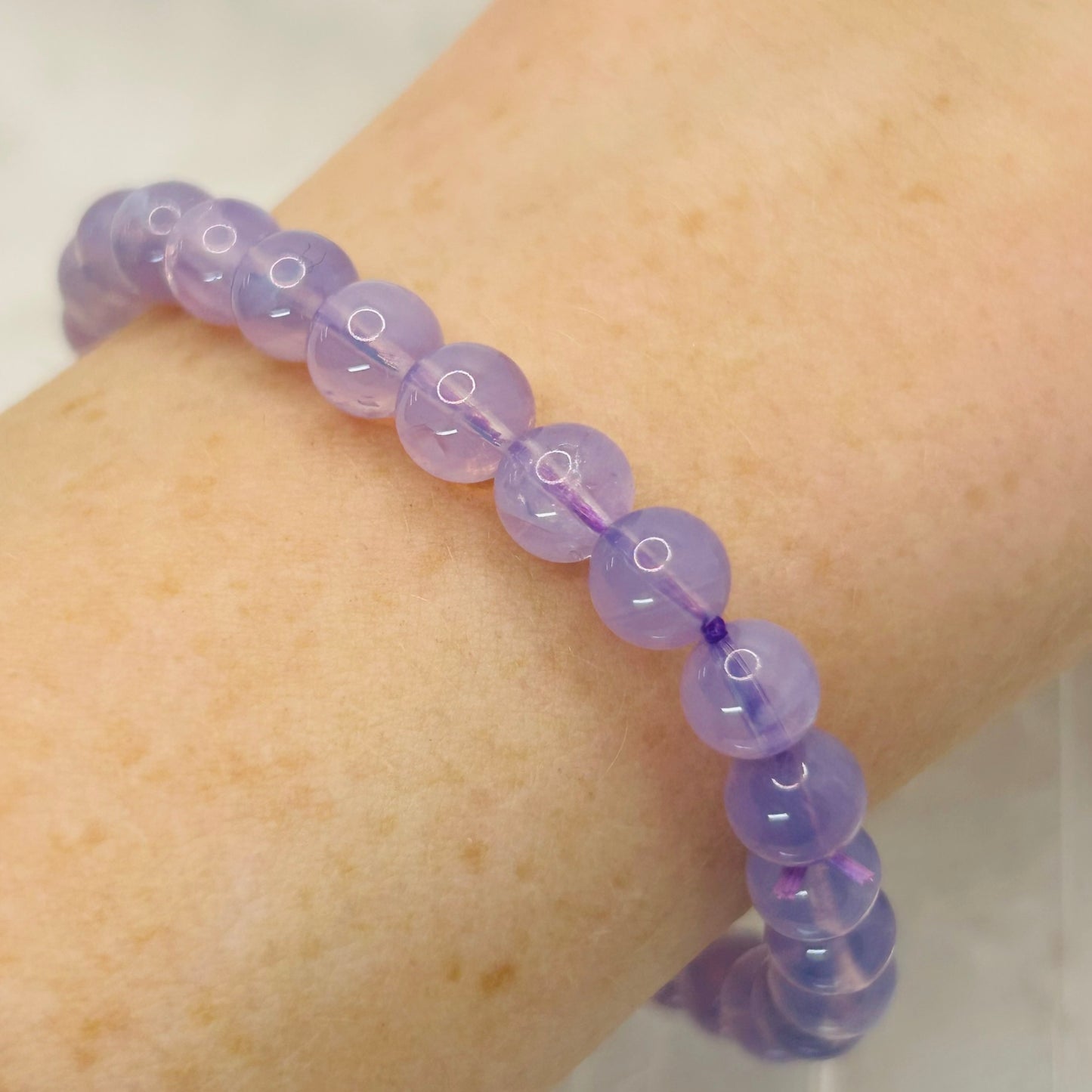 Lavender Moonstone 6mm Bracelet