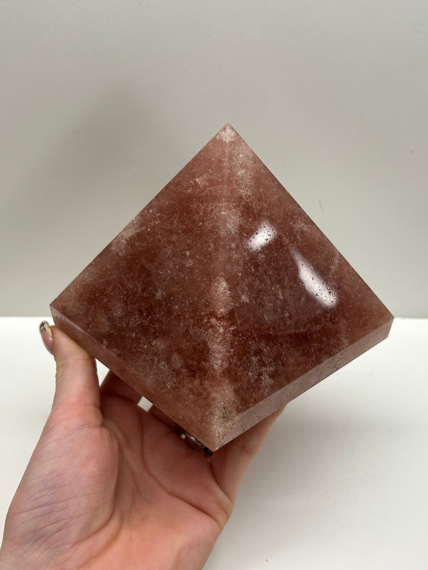 Strawberry Quartz Pyramid