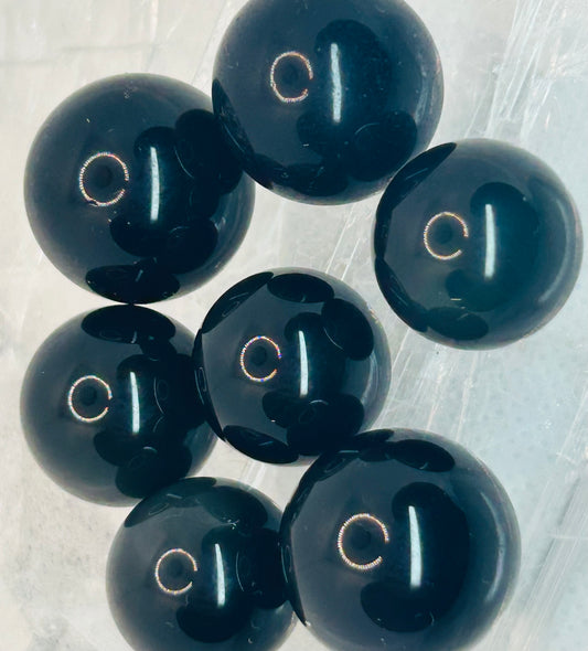 Mini Rainbow Obsidian Spheres