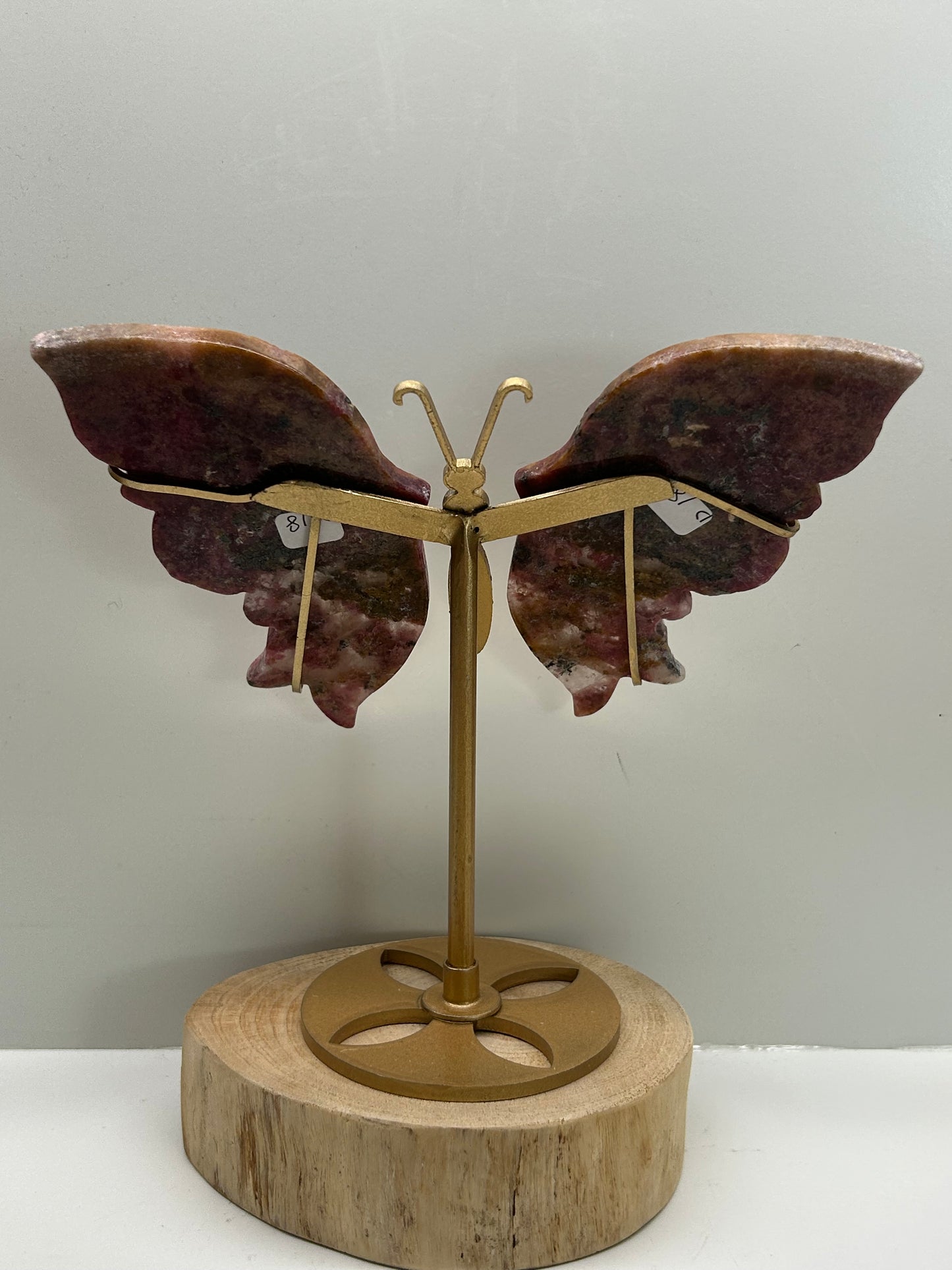 Cherry Rhodonite Butterfly Wings