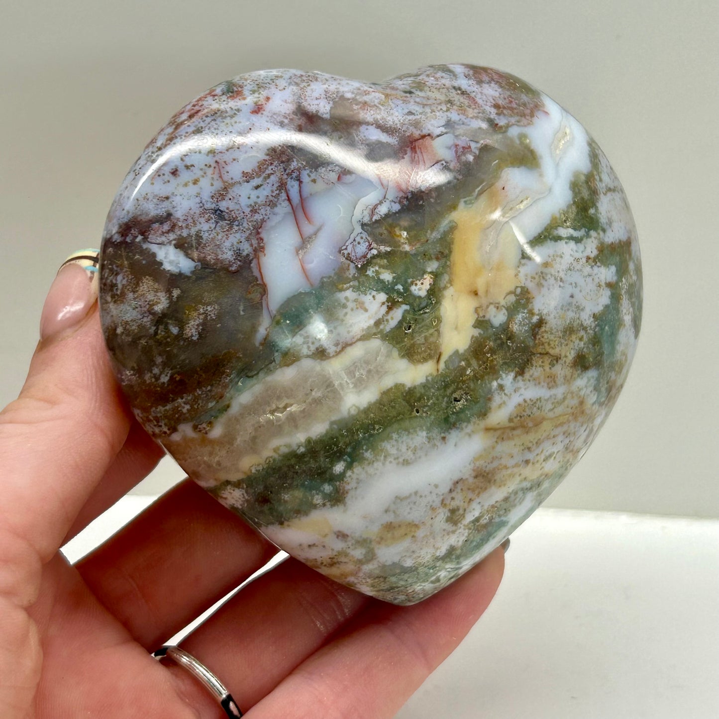Ocean Jasper Heart