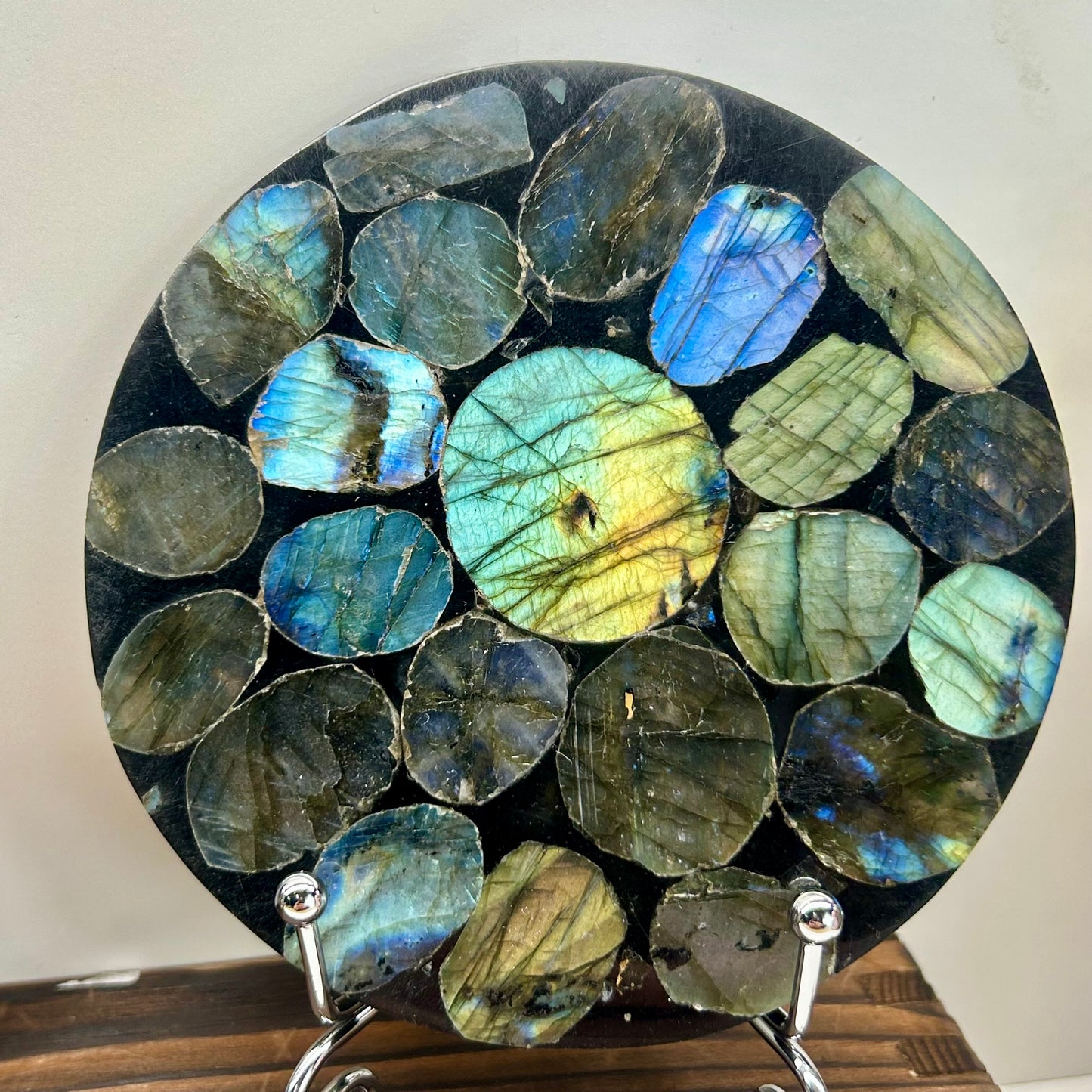 Labradorite Slabs On Stands