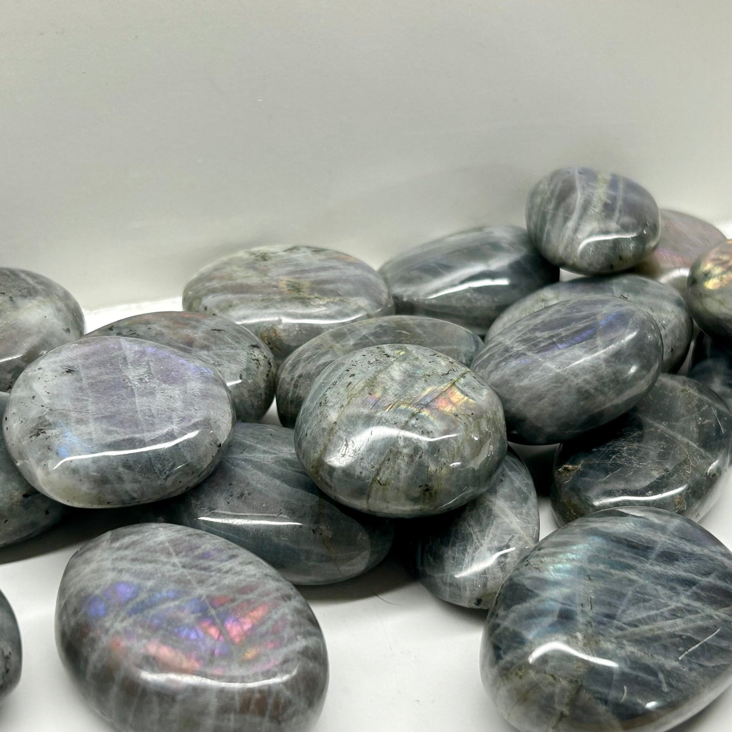 Purple Labradorite Palm Stones
