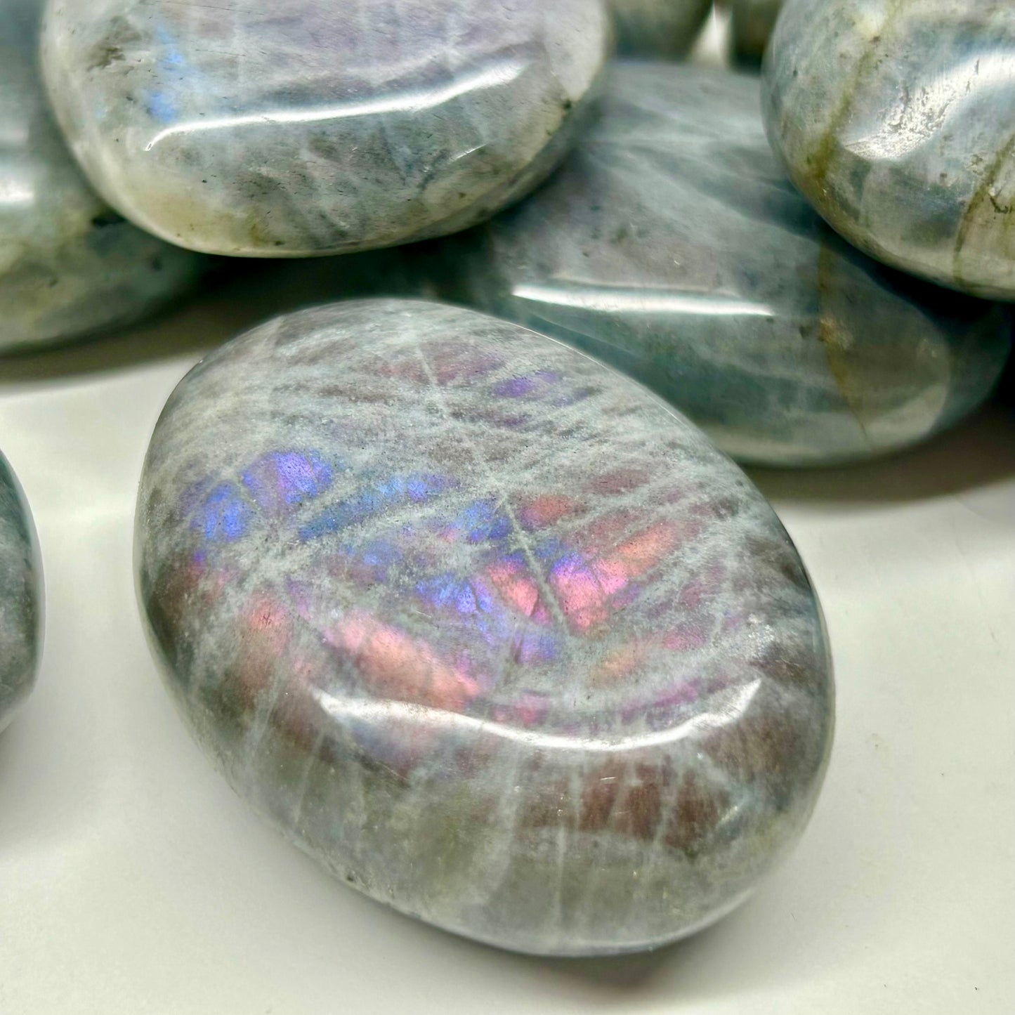 Purple Labradorite Palm Stones
