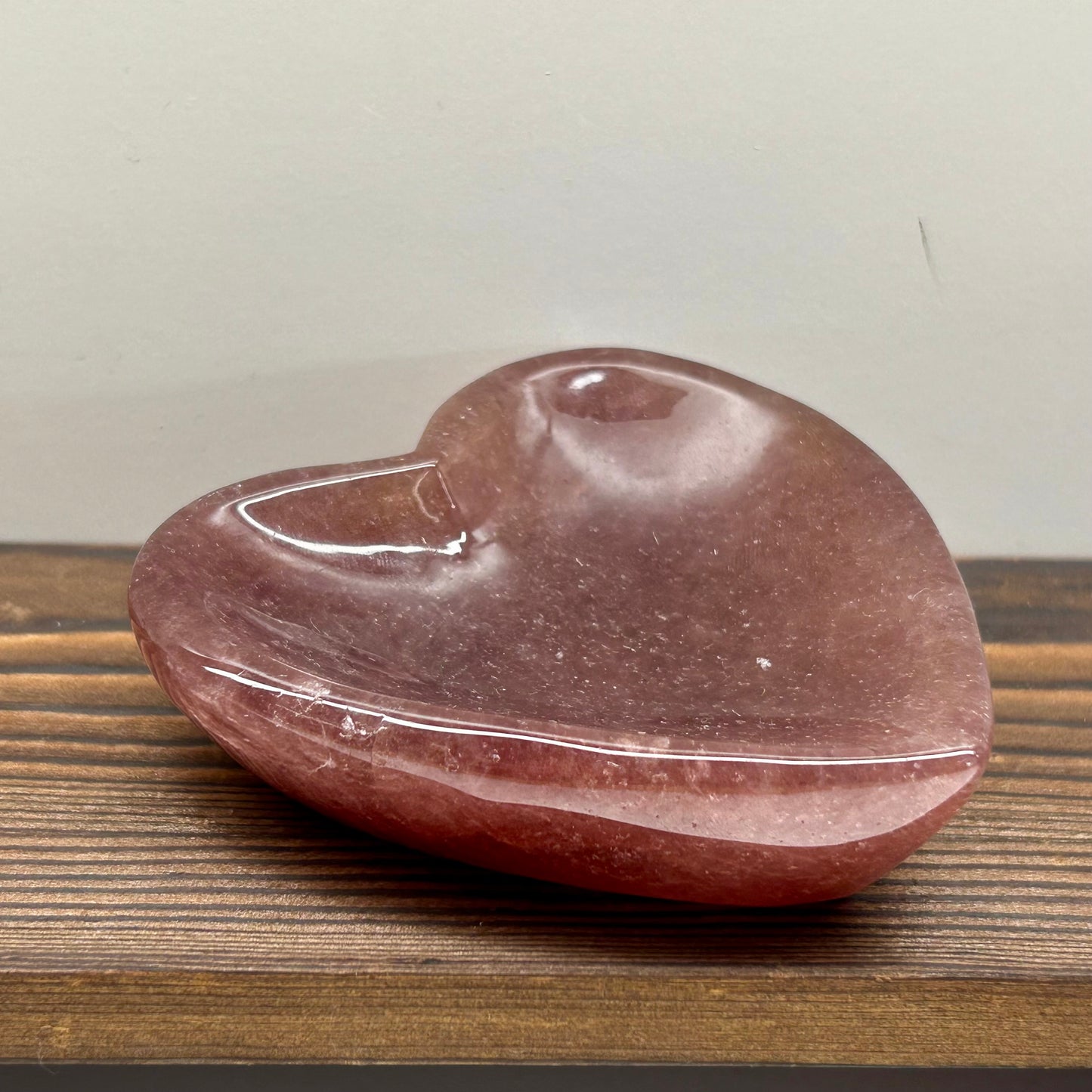Strawberry Quartz Heart Bowl (8cm)