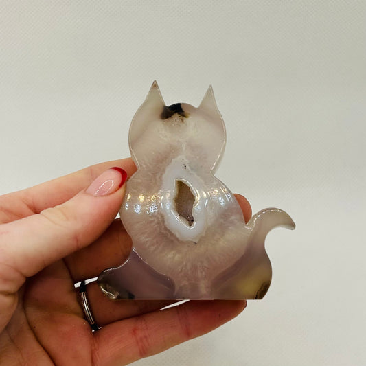 Quartz & Agate Cat