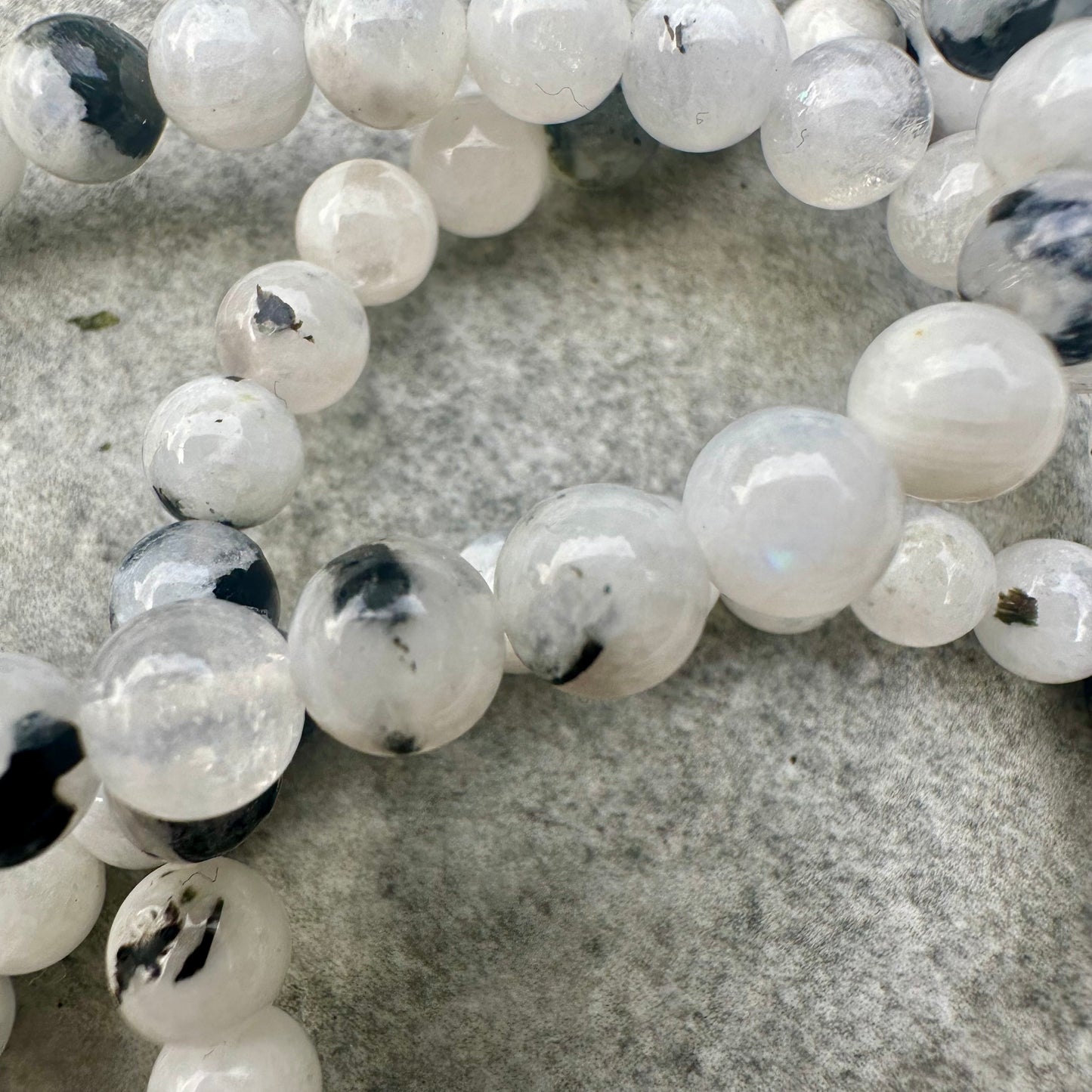 White MoonStone 6mm Bracelets