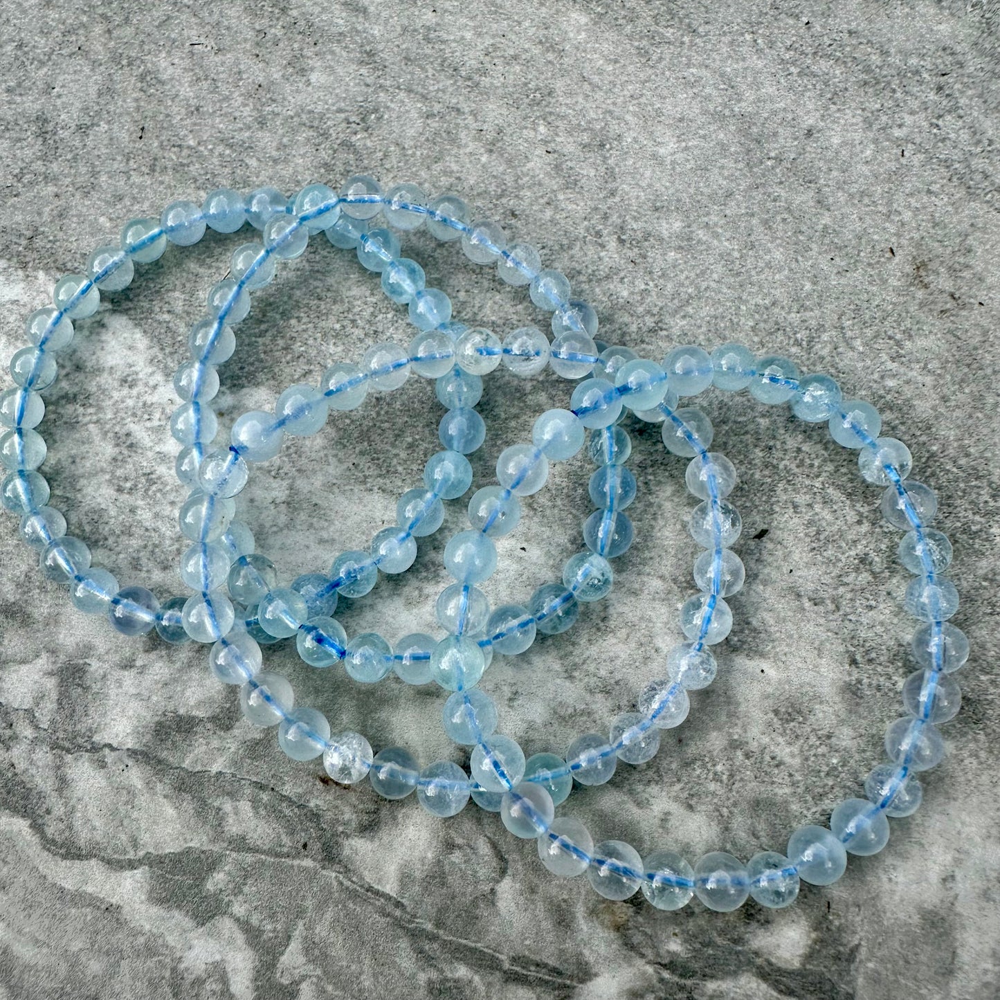 Aquamarine 6mm Bracelets