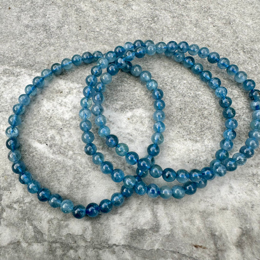 Aquamarine Blue Devil 4mm Bracelet