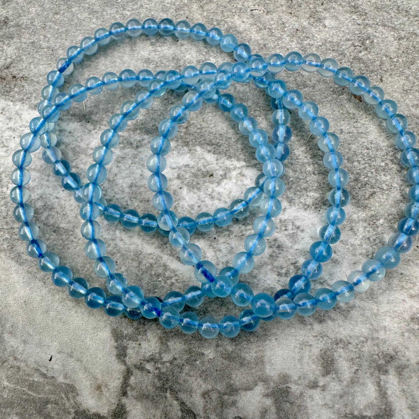 Aquamarine Blue Devil 4mm Bracelet