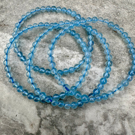 Aquamarine Blue Devil 4mm Bracelet