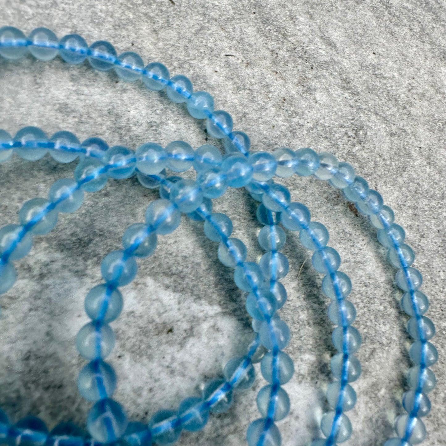 Aquamarine Blue Devil 4mm Bracelet